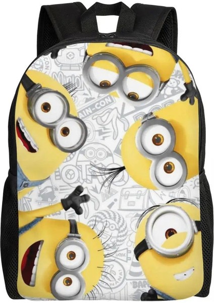 Özel M-Miniones Dizüstü Bilgisayar Sırt Çantası Kadın Erkek Kolej Okulu Öğrencisi Için Günlük Kitap Çantası Komik Desen Çantası Renk: 6/boyut: Sırt Çantası (Yurt Dışından)