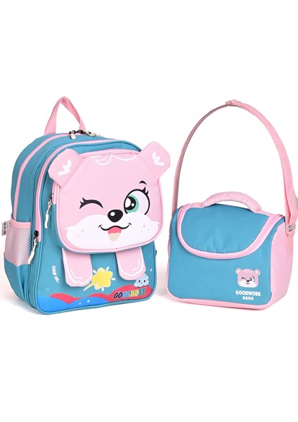 2'li Anaokulu ve 1. Sınıflar Için Okul ve Beslenme Çanta Seti – Sevimli Karakter Tasarımı