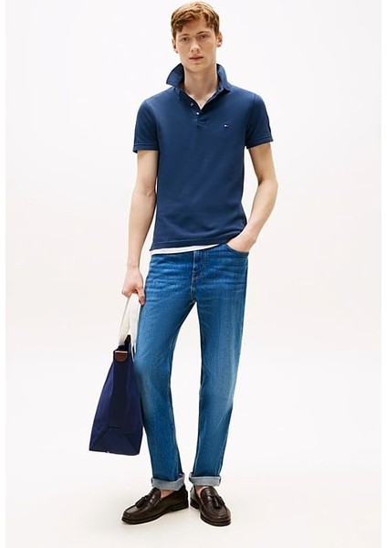 Erkek 1985 Slim Fit Polo Yaka T-Shirt - Mavi fiyatları