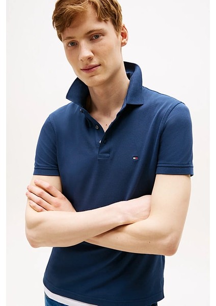 Erkek 1985 Slim Fit Polo Yaka T-Shirt - Mavi fırsatları