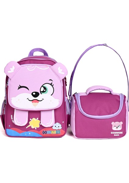 2'li Anaokulu ve 1. Sınıflar Için Okul ve Beslenme Çanta Seti – Sevimli Karakter Tasarımı fiyatları