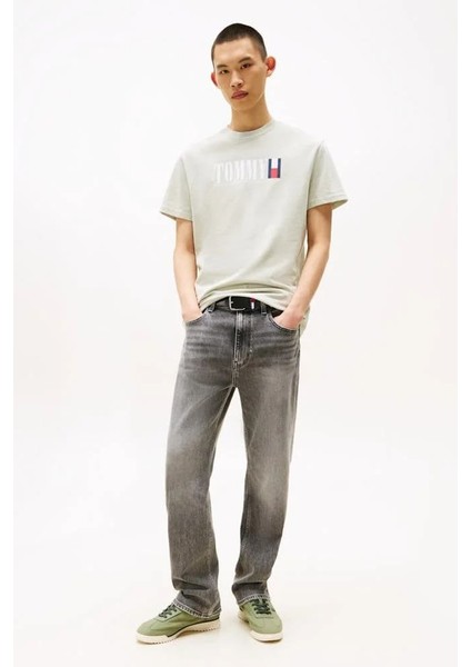 Erkek Tommy Dna Bayrak T-Shirt - Açık Yeşil fiyatları