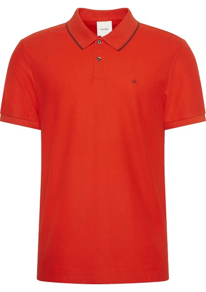 Erkek Regular Fit Kısa Kollu Polo Yaka T-Shirt - Kırmızı