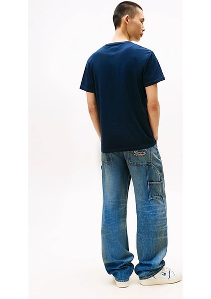 Erkek Tommy Dna Bayrak T-Shirt - Lacivert modelleri