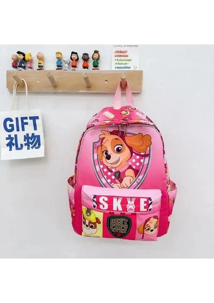 Paw Patrol Çocuk Okul Çantası Orijinal Sevimli Köpekler Moda Erkek Kız Backpack Çocuk Anaokulu Sırt Çantaları Chase Skye Bebek Hediye Renk: Clear (Yurt Dışından)
