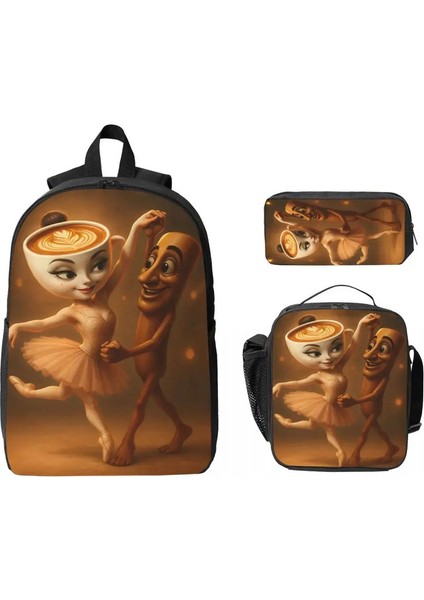 3pcs Tung Tung Sahur Balerin Capuchina Sırt Çantası Çocuklar Için Kalem Kutuları Okul Için Öğle Yemeği Kutusu ile Kitap Çantası Setleri Gündüz Çekçisi: Gösterildiği Gibi (Yurt Dışından)