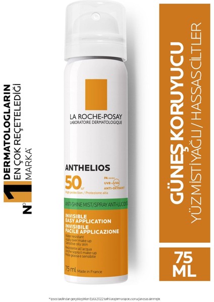 La Roche Posay Anthelios Anti Shine Fresh Mist SPF50 75 ml