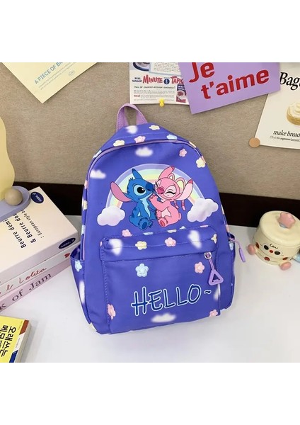 Dikiş Sırt Çantası, Öğrenci Gün Çantası, Hafif Okul Çantası, Ayarlanabilir Omuz Kayışları Okul Mevsimi Için Fermuar Kapanması Günlük Kullanım Renk: Mor-A (Yurt Dışından)