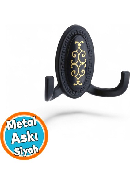 Dolap Askılık Askılığı Duvar Vestiyer Banyo Mutfak Elbise Kıyafet Çanta Askısı Askı Siyah