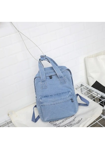 Kadın Denim Sırt Çantası Kişiselleştirilmiş Hediye Çantası Işlemeli Isim Çocuklar Yetişkin Omuz Çantaları Basit Üniversite Öğrencisi Denim Schoolbagcolor: 2/boyut: Gerek Yok (Yurt Dışından)
