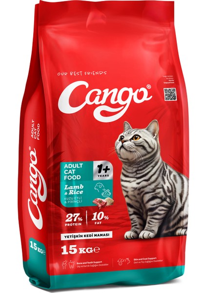 Kuzu Etli & Pirinçli Yetişkin Kedi Maması 15 kg fiyatları