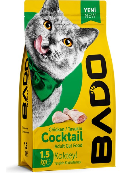 Yetişkin Kedi Maması Kokteyl 1,5 kg