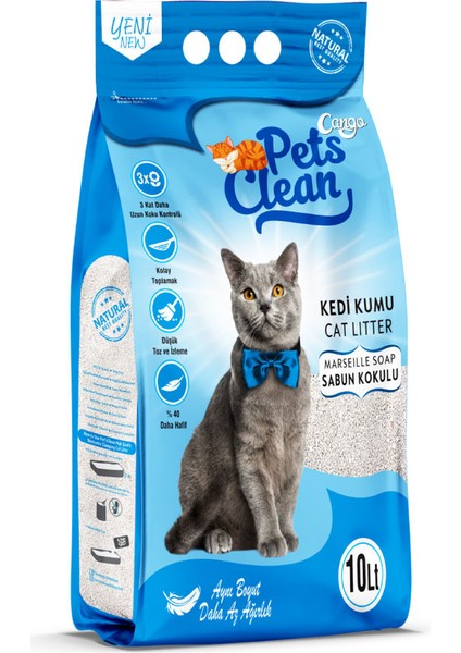 Kedi Kumu Marsilya Sabun Kokulu 10 Lt