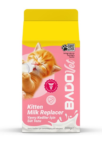 Vet Yavru Kediler Için Süt Tozu 200ML
