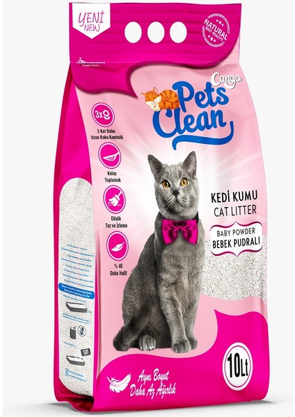 Kedi Kumu Pudra Kokulu 10 Lt