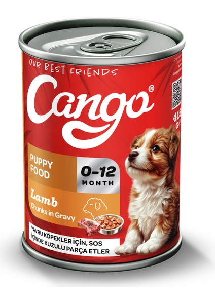 Cango Yaş Yavru Köpek Maması Kuzu Etli 415 gr