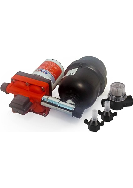 24 Volt 2 Lt Tanklı Otomatik Hidrofor 18,9lt 3,7bar Tekne, Yat, Karavan Hidroforu Pompası