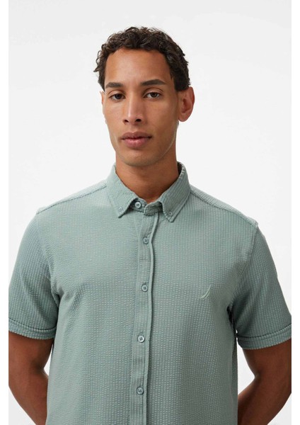 Erkek Classic Fit Gömlek - Yeşil fırsatları