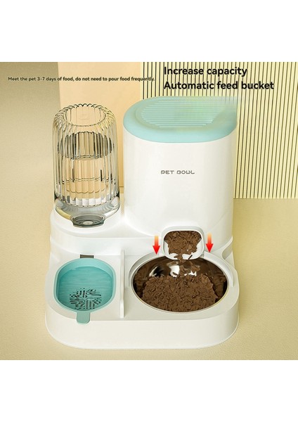 Otomatik Besleyici Pet Gravityfeeder Kuru ve Islak Ayırma Özellikli - Gri, Su Dolumu, Büyük Kapasite, (Yurt Dışından) indirimleri