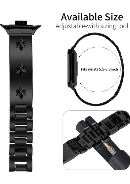 Xiaomi Mi Band 8 Pro / Redmi Watch 4 Için Metal Saat Kayışı (Yurt Dışından) modelleri