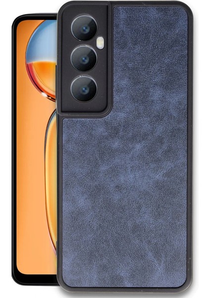 Realme C65 Kılıf Aras Deri Kapak - Lacivert Svlrs