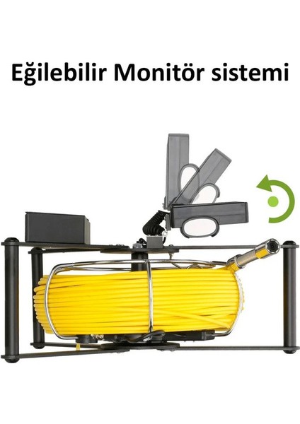 Tesisat Ustalarının Yeni GÖZLERI-BATARYALI,20METRE Sarı Sert Kablolu 23MM Pis Su Kamerası fırsatları