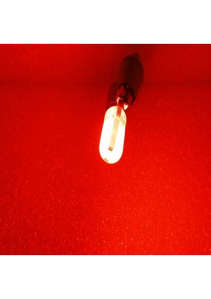 ( 2 x Adet ) 1 Takım Professıonal T10 LED Red T10 LED Dipsiz Ampul 12 Smd Chıp Seri Kırmızı