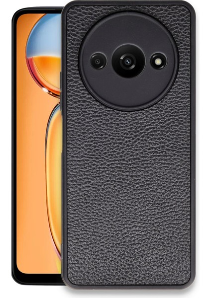 Xiaomi Redmi A3 4g Kılıf Aras Deri Kapak - Siyah Svlrs