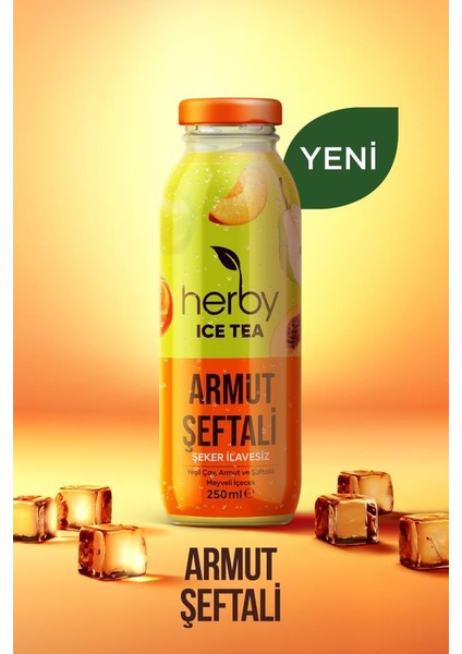 Ice Tea Armut Şeftali Soğuk Çay Şeker İlavesiz 250 ml x 24 fiyatları