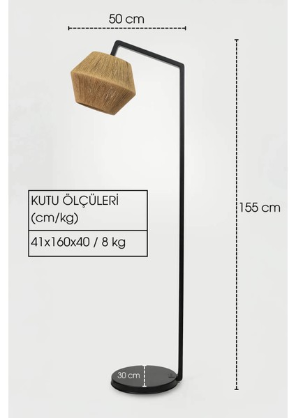 Kağıt Örgü Ipli Lambader