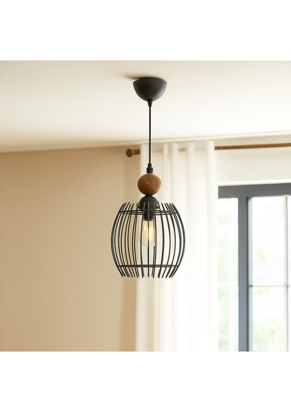 Fiorenze Metal Sarkıt - Siyah - 80 cm