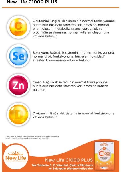 New Life C 1000 Plus 30 Tablet fırsatları