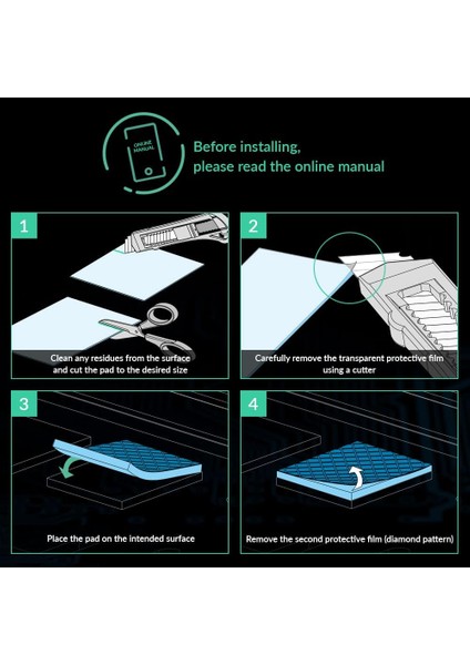 Tp-3 Üstün Performanslı Termal Ped 120X20MM / 0.5mm (4'lü PAKET)(AR-ACTPD00055A) fiyatları