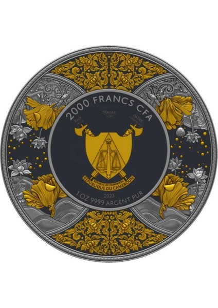 Agakulche Durga Rutenyum 2023 Altın Kaplama Gümüş Sikke Coin