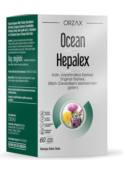 Ocean Hepalex 60 Softjel Kapsül