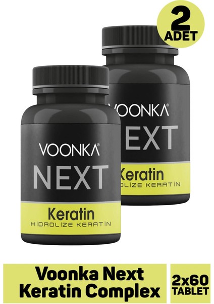 Voonka Next Keratin Complex 60 Tablet 2 Adet