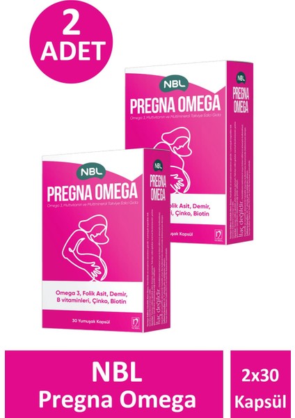 Nbl Pregna Omega 30 Kapsül 2 Adet