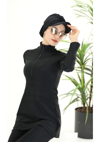 Golf Siyah Tasarım Tesettür Mayo Takım fiyatları