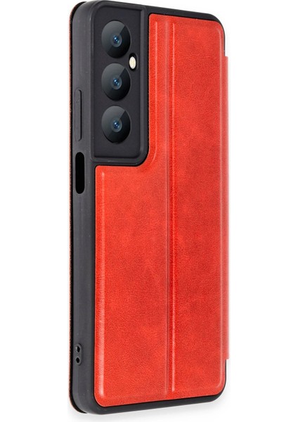 Realme C65 Kılıf Flip Cover - Kırmızı Svlrs fiyatları