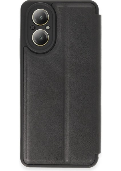 Realme 12 Lite Kılıf Flip Cover - Siyah Svlrs