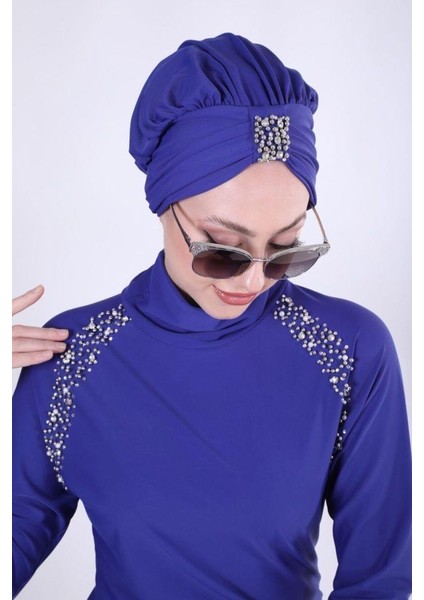 Omzu Taşlı Mayo - Mavi