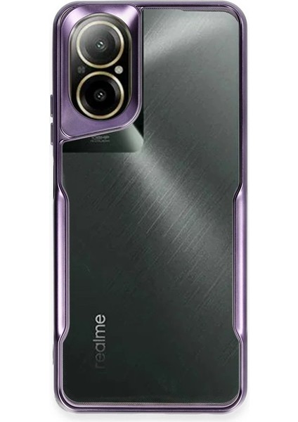 Realme 12 Lite Kılıf Boyi Silikon Kapak - Derin Mor Svlrs