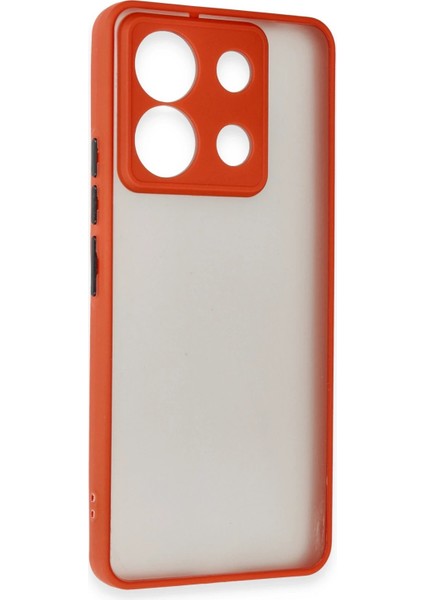 Xiaomi Redmi Note 13 5g Kılıf Montreal Silikon Kapak - Kırmızı Svlrs