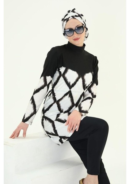 Adel Baklava Desen Tasarım Tesettür Ikili Mayo Takım fiyatları