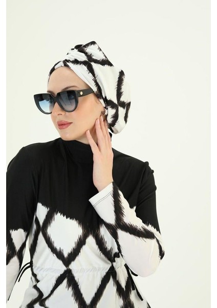 Adel Baklava Desen Tasarım Tesettür Ikili Mayo Takım modelleri