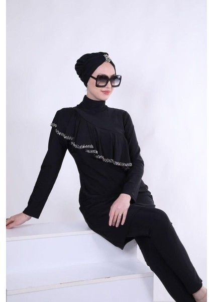 Kadın Allerli Mayo Takım - Siyah modelleri