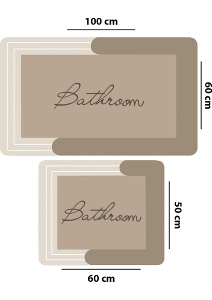 Nakoe 2'li Banyo Paspas Seti Takımı, Kaydırmaz Tabanlı Djtbanyo fiyatları