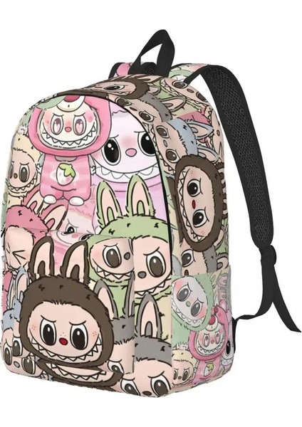 Sevimli L-Labubus Karikatür Genç Sırt Çantası Hediyesi Öğrenci Çalışma Gündüzü Erkekler Için Kadınlar Dizüstü Bilgisayar Tuval Bagscolor: Gösterildiği Gibi/beden: Çocuklar Için (Yurt Dışından)
