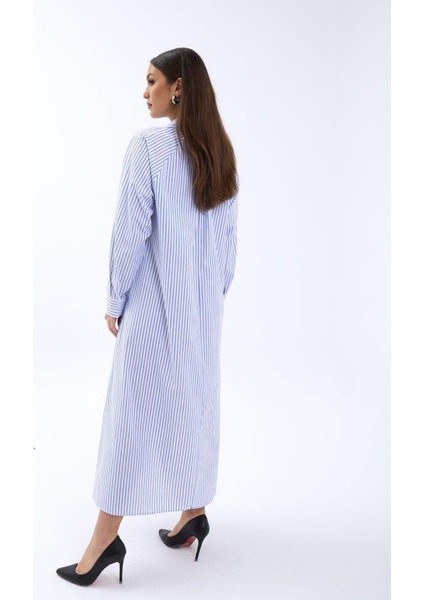 5857 Elbise-Washington Çizgili modelleri