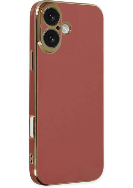 Iphone 16 Kılıf Volet Silikon - Kırmızı Svlrs